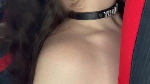 Chubby Submissive Slut Deepthroating Cock, CUM DEEP IN MY THROAT