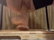 Panting Moaning on my chair while on i bounce on large dildo til i cum 12/16