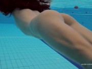 Tight brunette Russian babe Katy Soroka swims 13/16