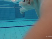 Tight brunette Russian babe Katy Soroka swims 14/16