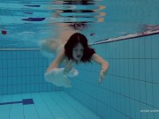 Tight brunette Russian babe Katy Soroka swims 15/16