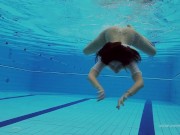 Tight brunette Russian babe Katy Soroka swims 3/16