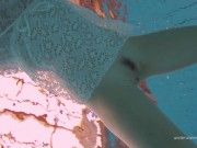 Tight brunette Russian babe Katy Soroka swims 4/16