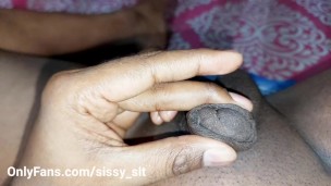 Micro penis boy try to get orgasm by masturbating