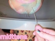 I piss on her panties then she pisses her panties 2/16