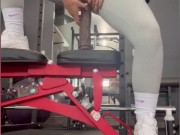 Fit gym babe works out pussy 8/16