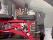 Fit gym babe works out pussy 9/16