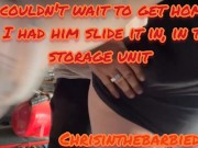 Couldn't wait to get home so I had him slide it in, in the storage unit 2/16