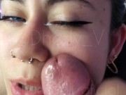 My friend's girlfriend loves my semen, she swallows all of it 2/16