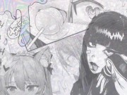 fucks herself with a dildo in pantyhose and stockings, licks sperm from stockings. masturbation with 15/16