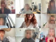 She Makes Him Cum Inside Her Tight Young Pussy On Zoom Meeting 5/16