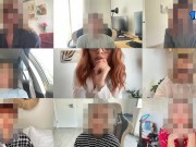 She Makes Him Cum Inside Her Tight Young Pussy On Zoom Meeting 7/16