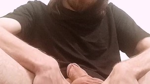 Stroking my Big Cock, Anal Fingering, Cumshot