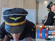 The hole in the stewardess ass is throbbing and thirsty for cock 3/16