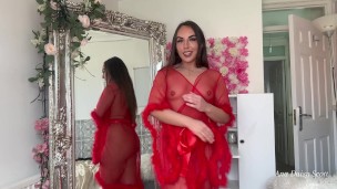 4K TRANSPARENT Nightgown TRY ON Outfit With Mirror View
