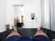 Oiled Big Tits Cougar Slut Tori Cummings Interracial POV BBC Blowjob 1/16