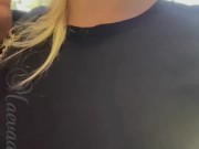 STRANGER CHALLENGE - I ask a stranger to fuck me in the stockroom of a pizzeria 10/16