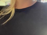 STRANGER CHALLENGE - I ask a stranger to fuck me in the stockroom of a pizzeria 11/16