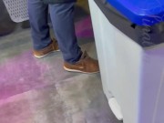 STRANGER CHALLENGE - I ask a stranger to fuck me in the stockroom of a pizzeria 13/16