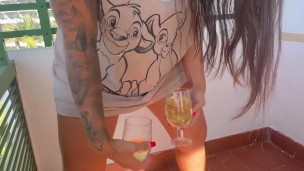 Pissing In Two Glasses, Wanna Drink With Me?😈