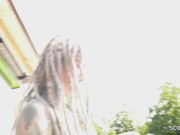 GERMAN SCOUT - Split Tongue Tattoo Star Anuskatzz at Hard Anal Sex Casting