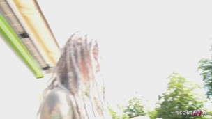 GERMAN SCOUT - Split Tongue Tattoo Star Anuskatzz at Hard Anal Sex Casting