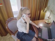 Boss fucks me while I'm talking to my husband on the phone / Dolly Rud 1/16