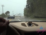 Summer fun and blowjob in the car with Amateur Nicole sucking cock 2/16