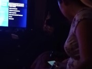 Quería jugar play y con la verga de mi cuñado, al final terminó llenandome de leche 🥺😏😈 4/16