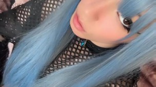 420 Friendly Alt Girl smoking in her fishnet gloves (Full Vid on my OnlyFans/ManyVids)