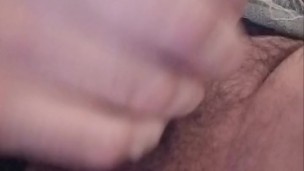 Crossdresser Strokes His Big Fat Cock And Cums Many Times
