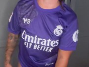 Footballer Girl Does A Striptease And She Ends Up With Her Pussy💦 4/16