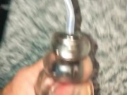 using my Adam & Eve Vibrating and Sucking Stroker Toy 14/16