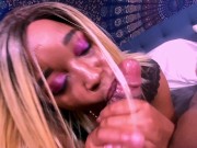 Cum see me deepthroat his BBC 13/16