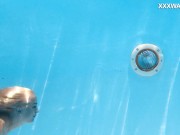 Hot milf pornstar Lisi swimming naked in the pool 13/16