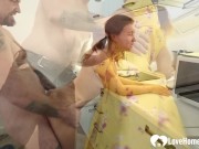 Since my friend owed me money, I seduced his girl and fucked her hard. 6/16