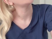 Nurse Skye Blue gives you JOI at sperm donation center 6/16