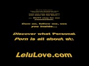 Big boobs babe chatting behind porn scenes b4 improv stage performance, watching Deadpool movie, getting sweaty - Lelu Love 16/16