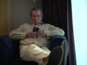 Hot blonde hard wet fuck and gets cumshot from old grandpa in a hotel room 1/16