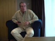 Hot blonde hard wet fuck and gets cumshot from old grandpa in a hotel room 3/16