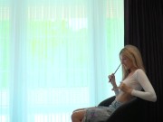 Hot blonde hard wet fuck and gets cumshot from old grandpa in a hotel room 8/16