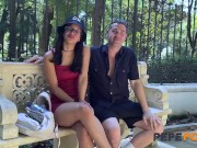 Alice Biancci accepts the challenge of a PUBLIC BLOWJOB in Seville! 3/16