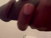 Big Black Cock Closeup Cumshot 15/16