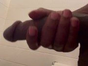 Big Black Cock Closeup Cumshot 5/16