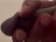 Big Black Cock Closeup Cumshot 9/16