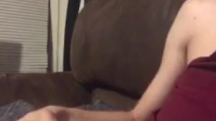 Solo Male Stroking Thick Cock