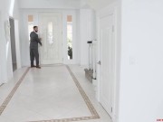 Horny Lumi Ray fucked by delivery man's real big hard cock 16/16