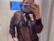 Transparent Blouse Try On Haul See Through Black Blouse