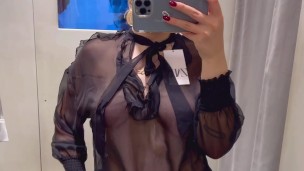 Transparent Blouse Try On Haul See Through Black Blouse