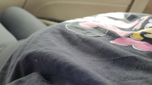 Playing with Horny Stepsister with Natural Tits in the Parking Lot